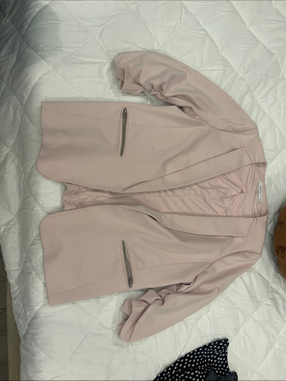 Women’s Lightweight Pink Open-Front Jacket